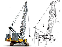 Гусеничный кран SANY SCC8300